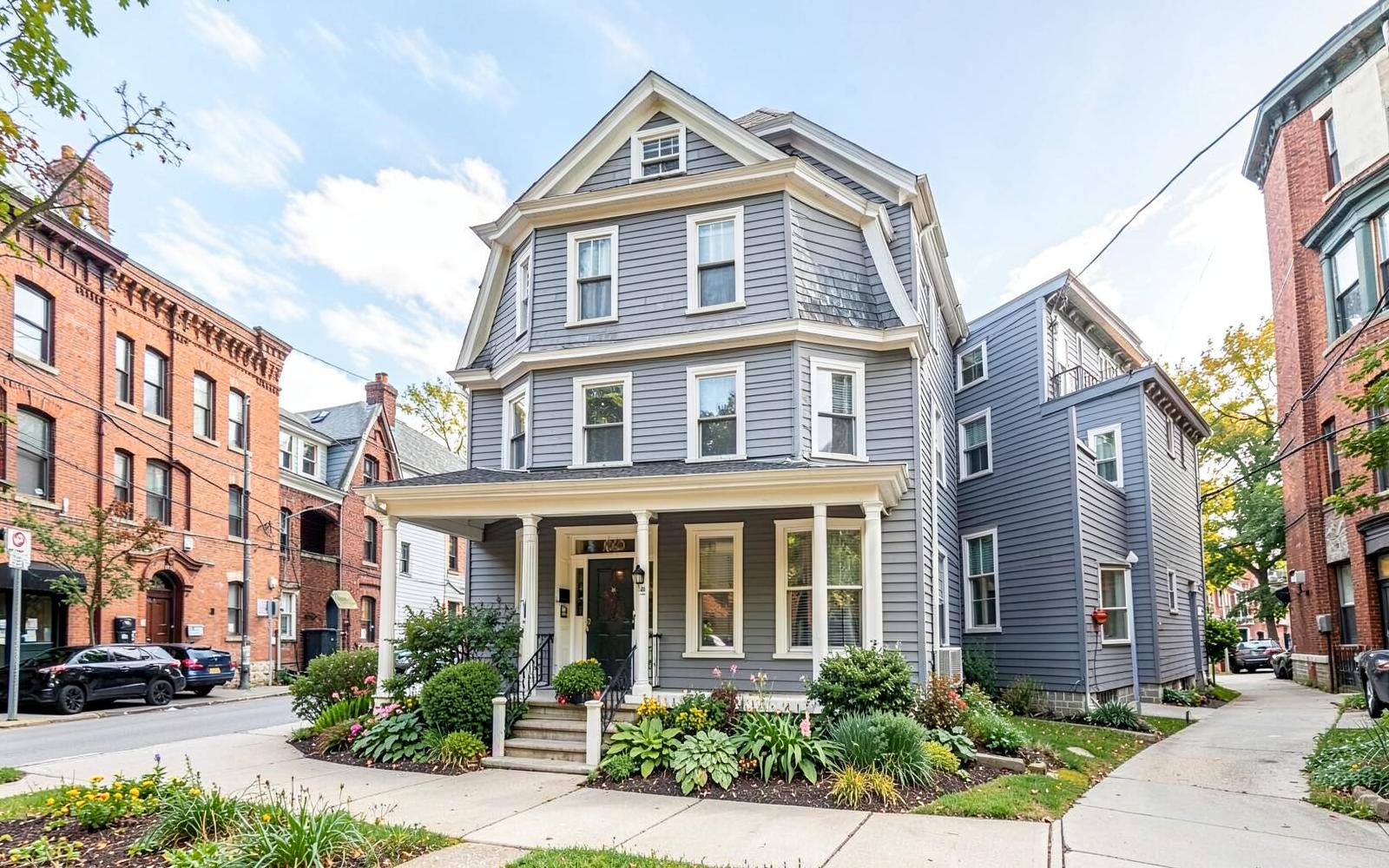 Renovated Victorian home in Red Bank, NJ with a new rear addition