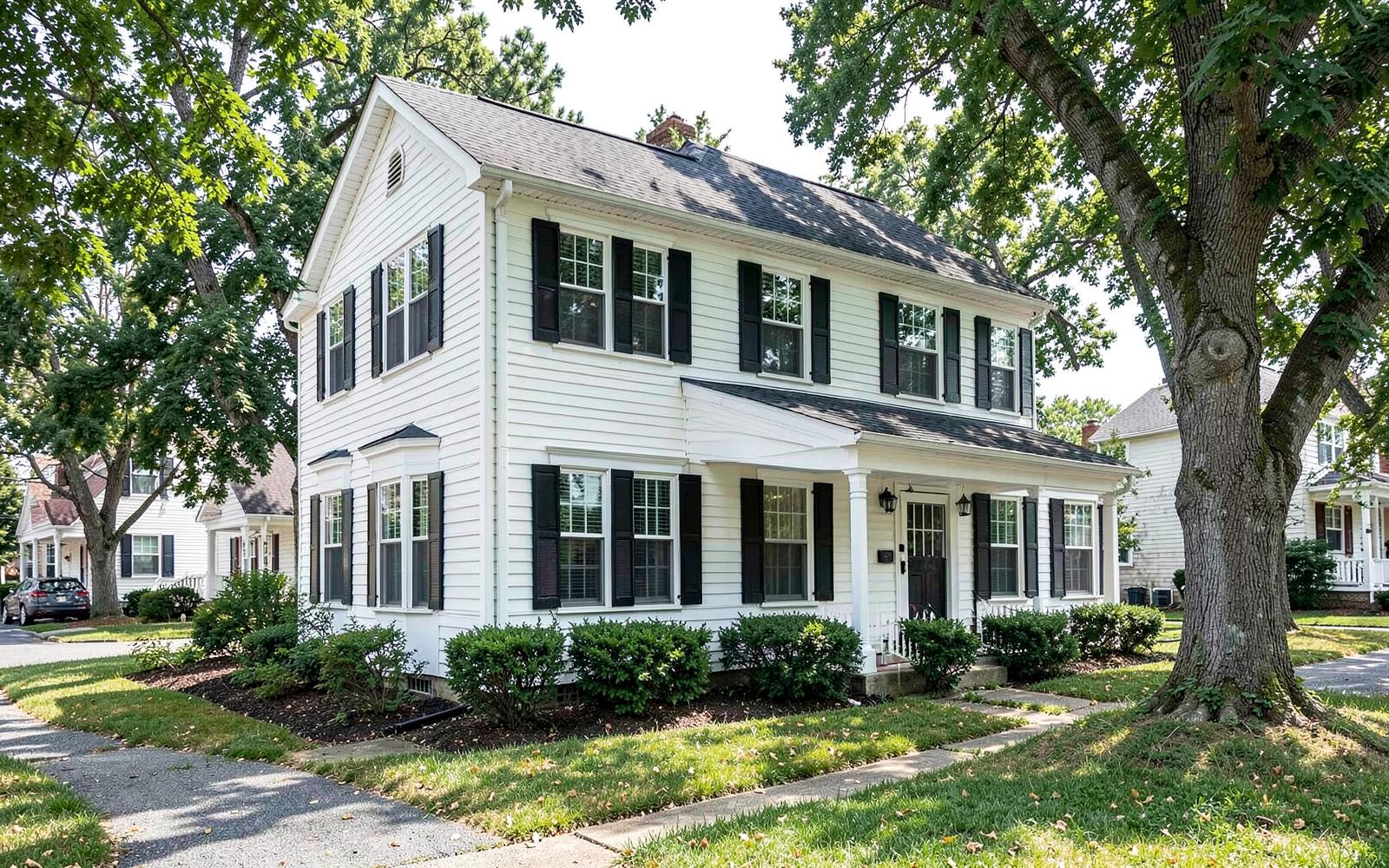 Completed two-story rear addition on a colonial home in Woodbridge, NJ